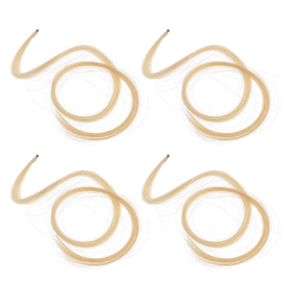 Musical Instrument Viola - 4Pcs Violin Bow Hair Natural Horsehair