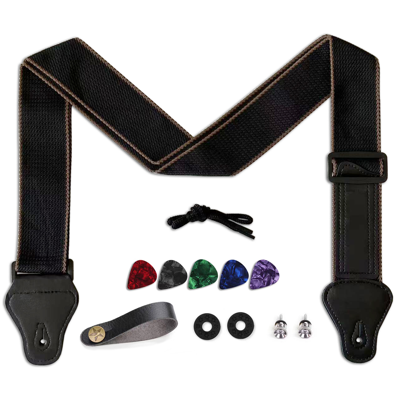 Musical Instrument Art - 11Pcs Guitar Strap for Acoustic /