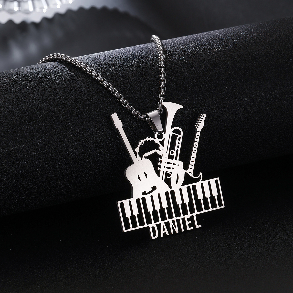 Musical Instrument With Name - Custom Name Necklaces For Women Personalized