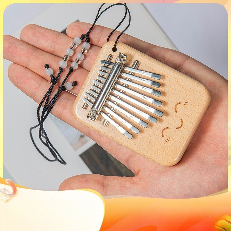 Musical Instrument Kalimba - Solid Wood 9-tone Mini Thumb Piano