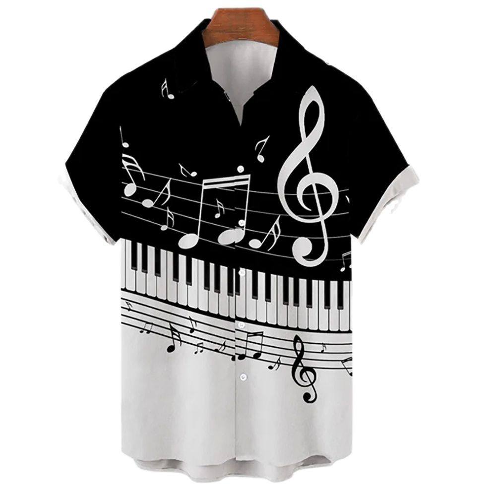 Musical Instrument Shop - New Oversiz Men's Shirt Hawaiian Woman