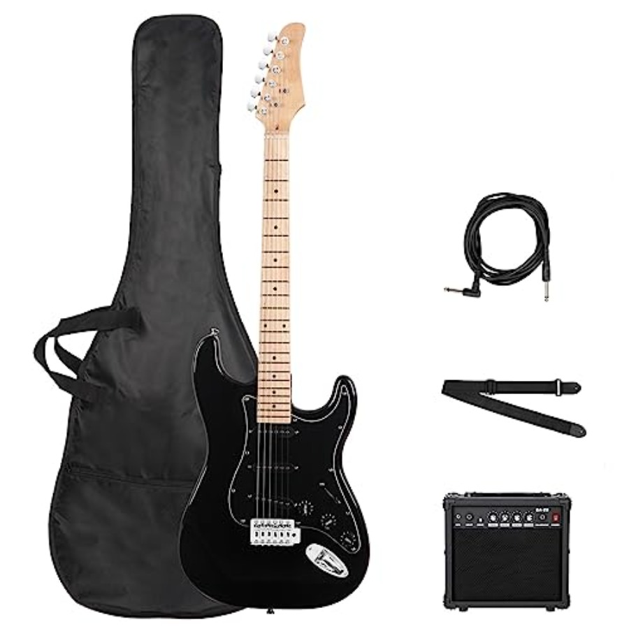 Electric Guitar Beginner - Beginner electric guitar kit: 39-inch full-size