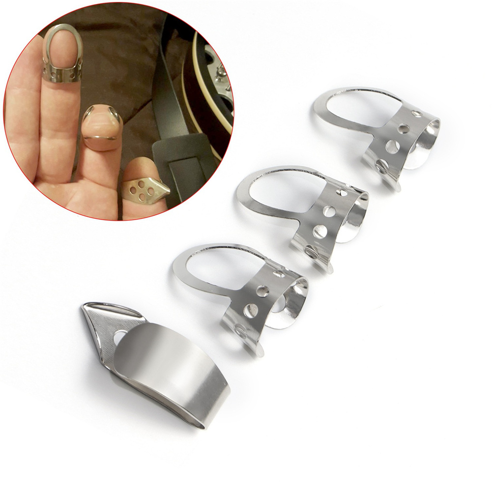 4pcs Finger Picks Tone Deaf Mu - огляд і ціна Dobro Resonator Guitar