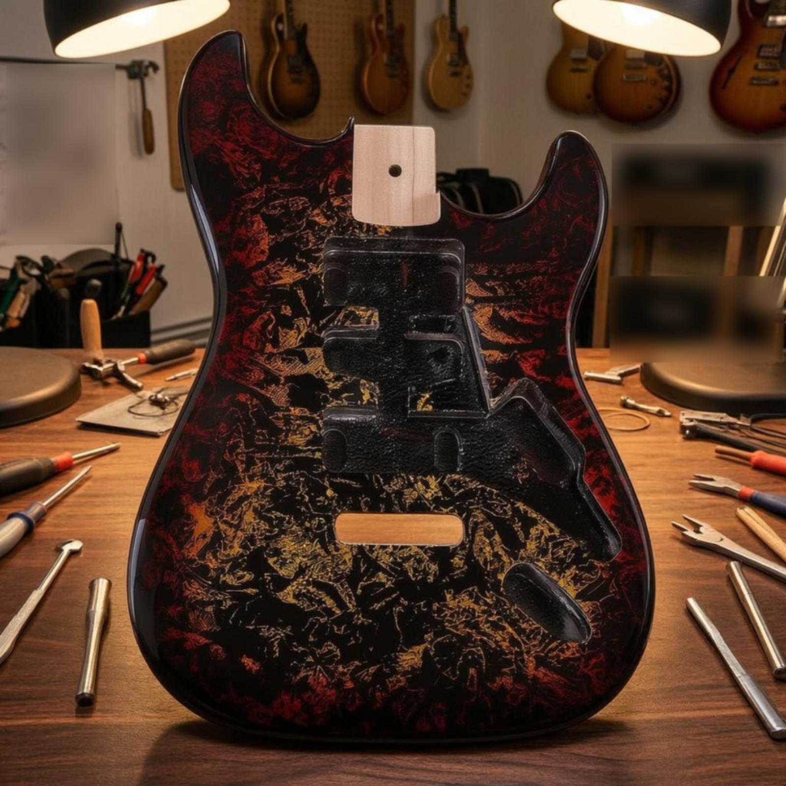 Electric Guitar Body Routed Ca - огляд і ціна Musical Instrument For Beginners
