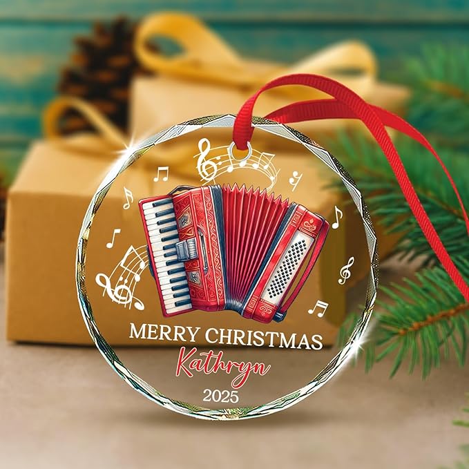 Accordion Lover Christmas Orna - огляд і ціна Musical Instrument With Name