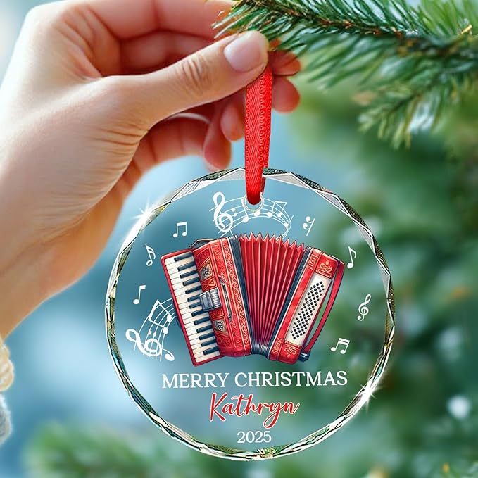 Accordion Lover Christmas Orna - огляд і ціна Musical Instrument With Name