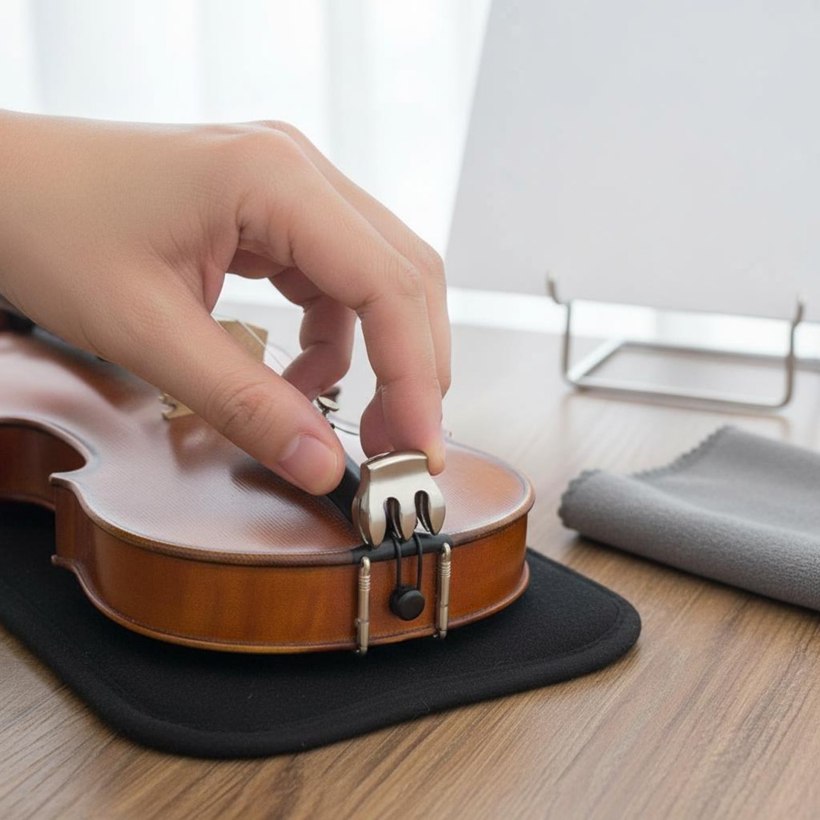 Metal Violin Mute Reduces Volu - огляд і ціна Musical Instrument For Beginners