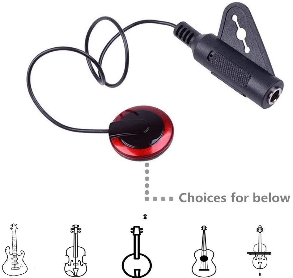 1Pcs Piezo Contact Microphone  - огляд і ціна Musical Instrument Banjo