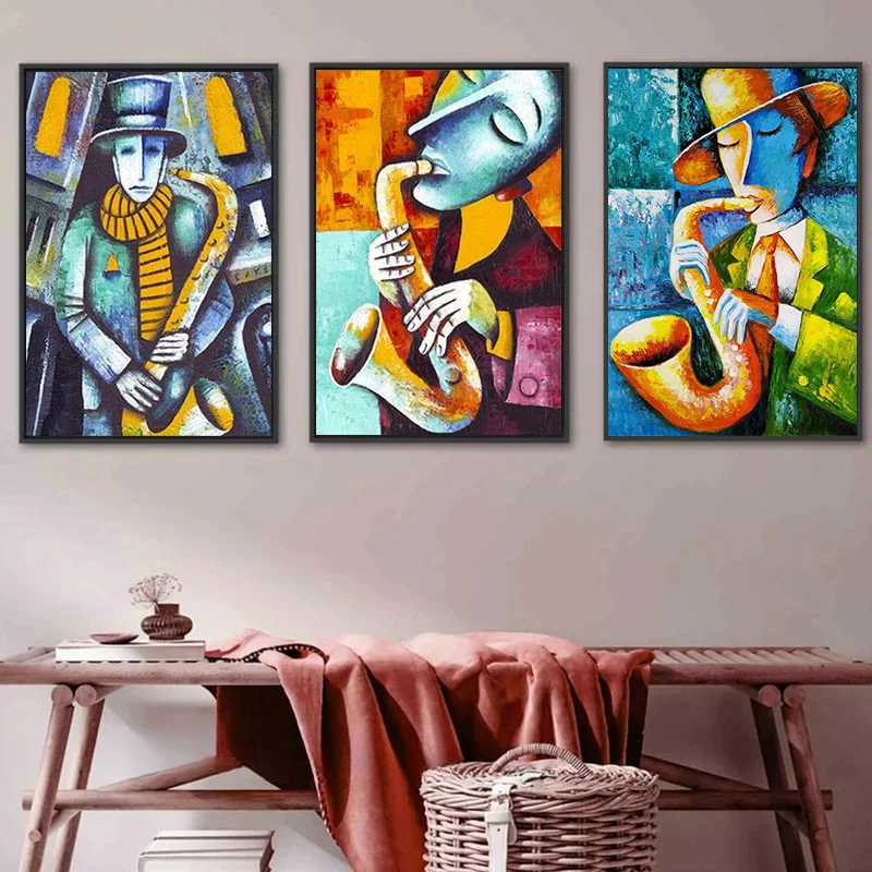 Abstract Picasso Artwork Man P - огляд і ціна Musical Instrument Images