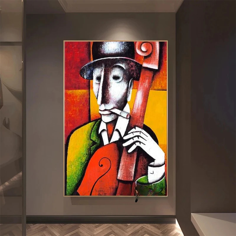 Abstract Picasso Artwork Man P - огляд і ціна Musical Instrument Images