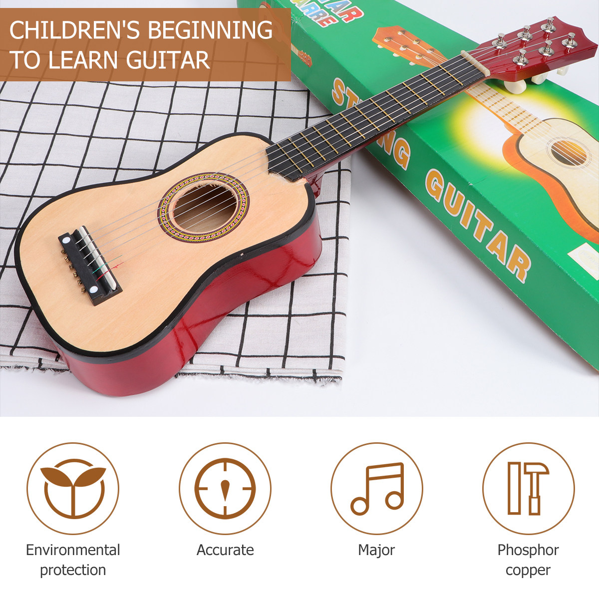 21Inch Acoustic Folk Guitar fo - огляд і ціна Musical Instrument For Beginners