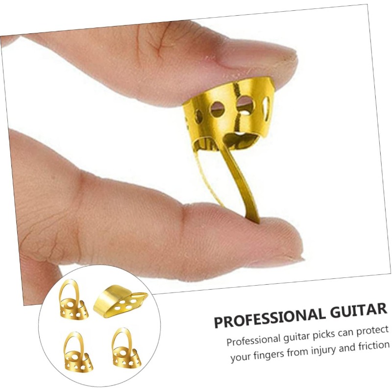 4pcs  Finger Picks Set Thumb P - огляд і ціна Musical Instrument Art