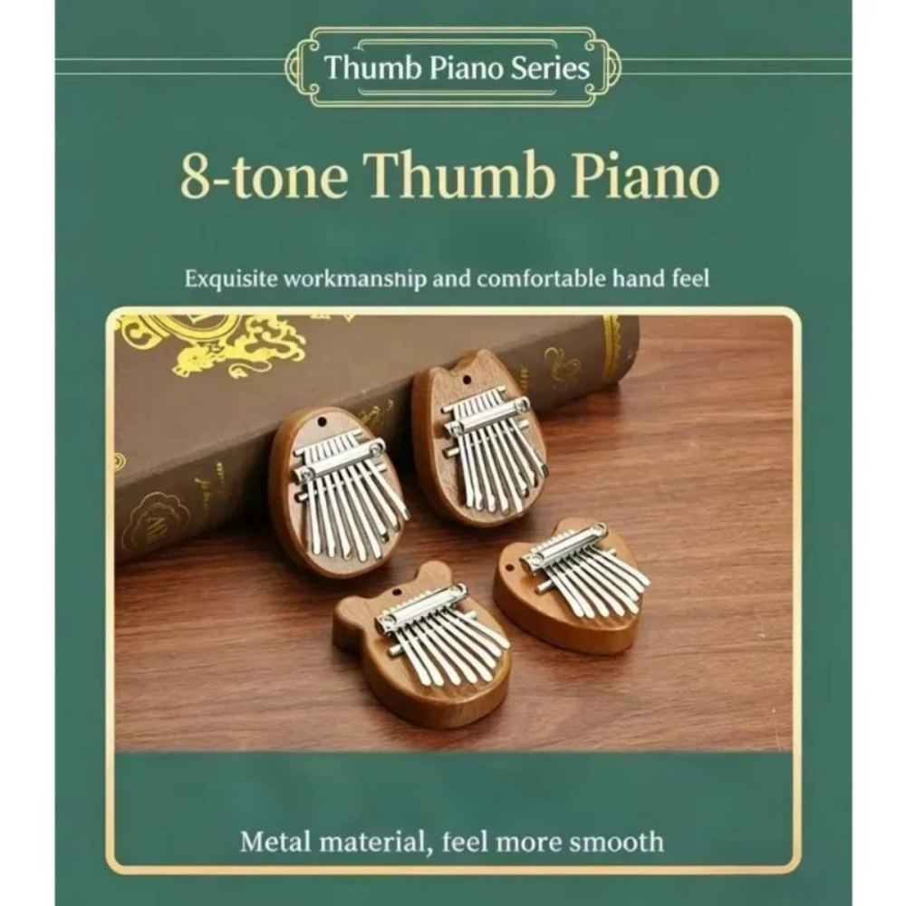 Solid wood 8-tone mini thumb p - огляд і ціна Musical Instrument Kalimba