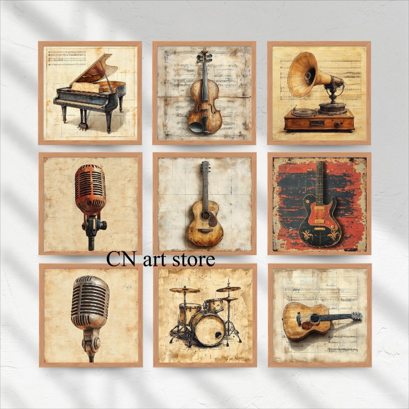 Retro Antique Music Instrument - огляд і ціна Musical Instrument Images