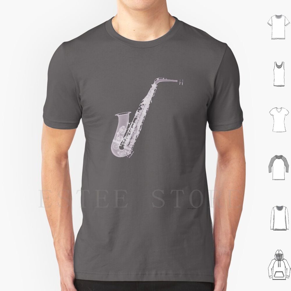 Saxophone-X-Ray T Shirt DIY Bi - огляд і ціна Musical Instrument Images
