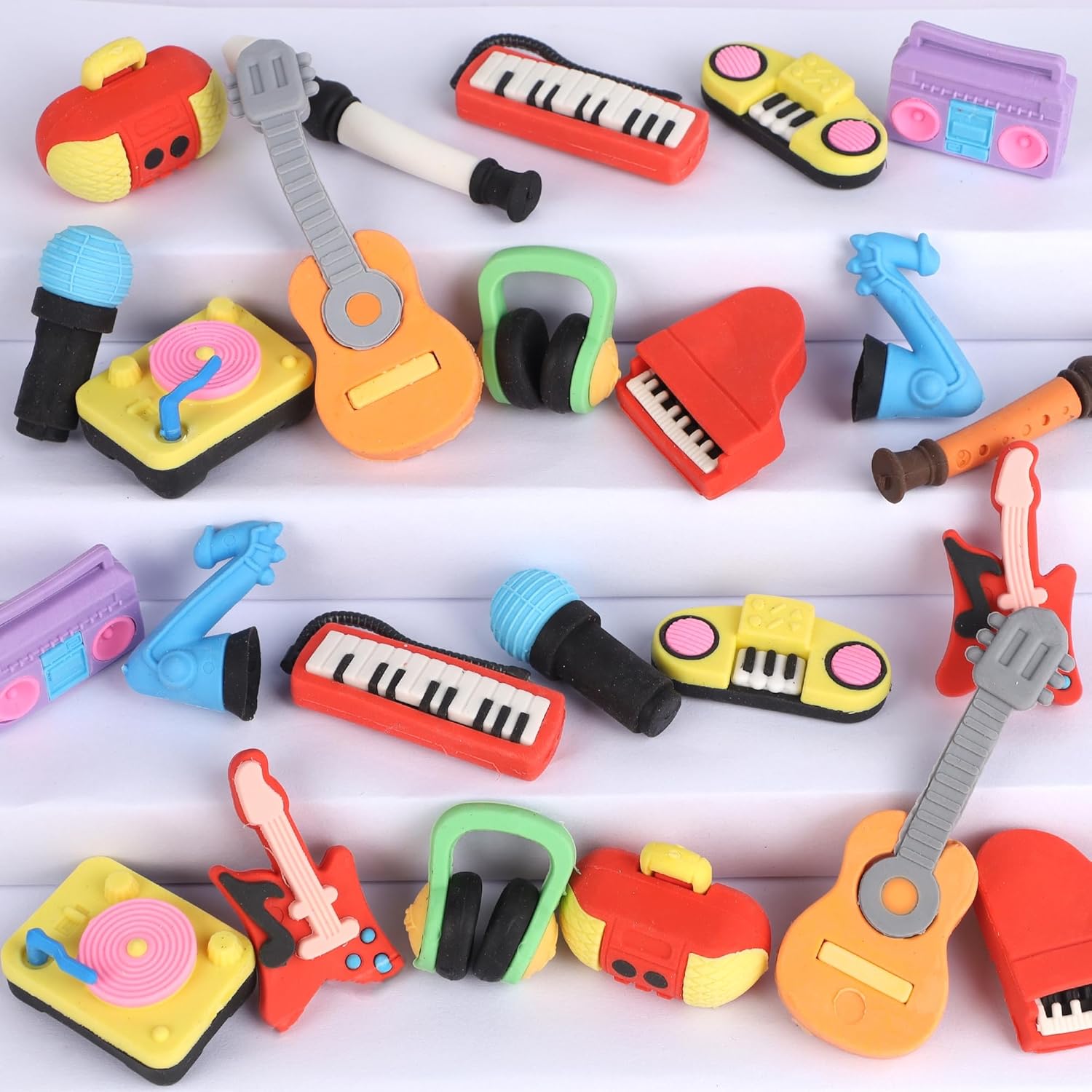 24 Pack Mini Erasers for Kids, - огляд і ціна Musical Instrument Images