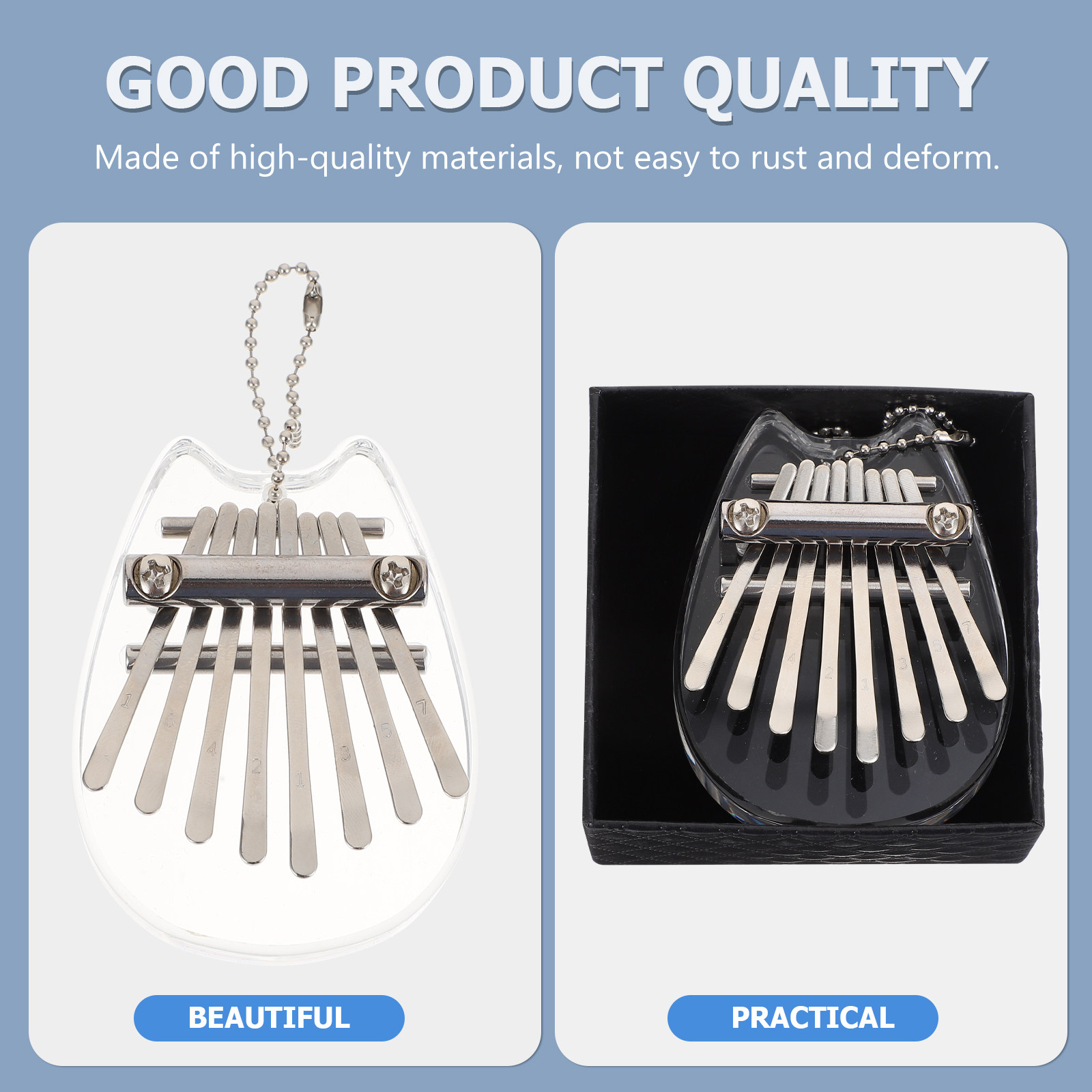 1Set Mini Thumb Piano Eight Ke - огляд і ціна Musical Instrument Kalimba
