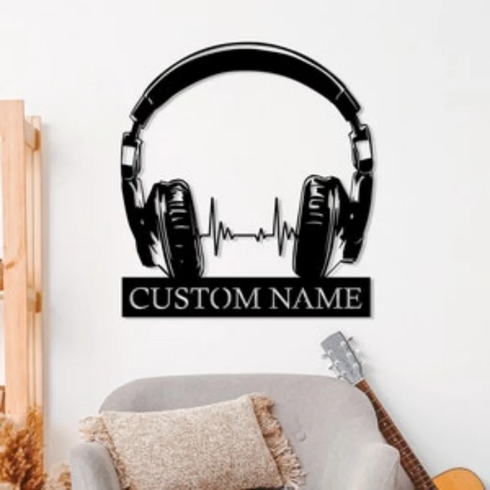 Metal Wall Art - Custom Earpho - огляд і ціна Musical Instrument With Name