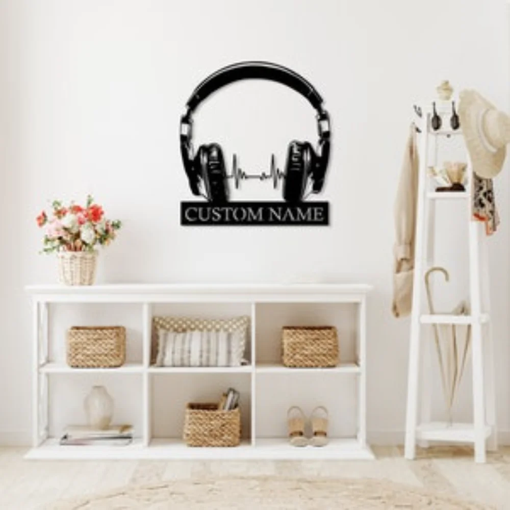 Metal Wall Art - Custom Earpho - огляд і ціна Musical Instrument With Name
