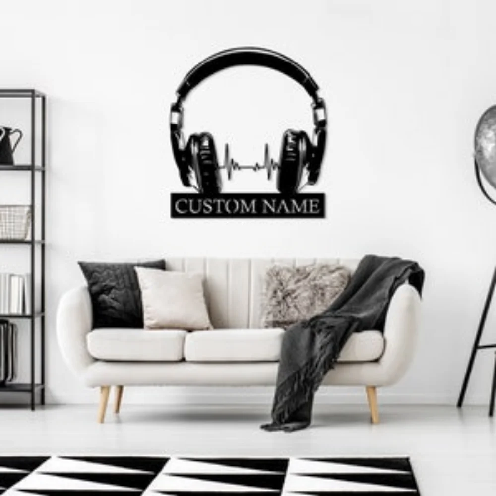 Metal Wall Art - Custom Earpho - огляд і ціна Musical Instrument With Name