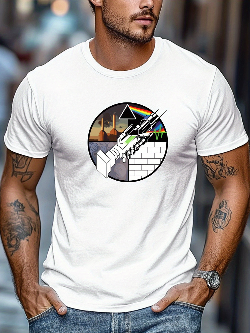 Men's Pattern T-shirt - Deep G - огляд і ціна Musical Instrument Shop