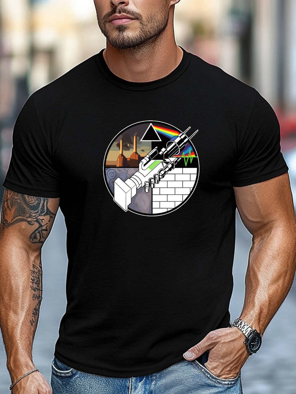 Men's Pattern T-shirt - Deep G - огляд і ціна Musical Instrument Shop