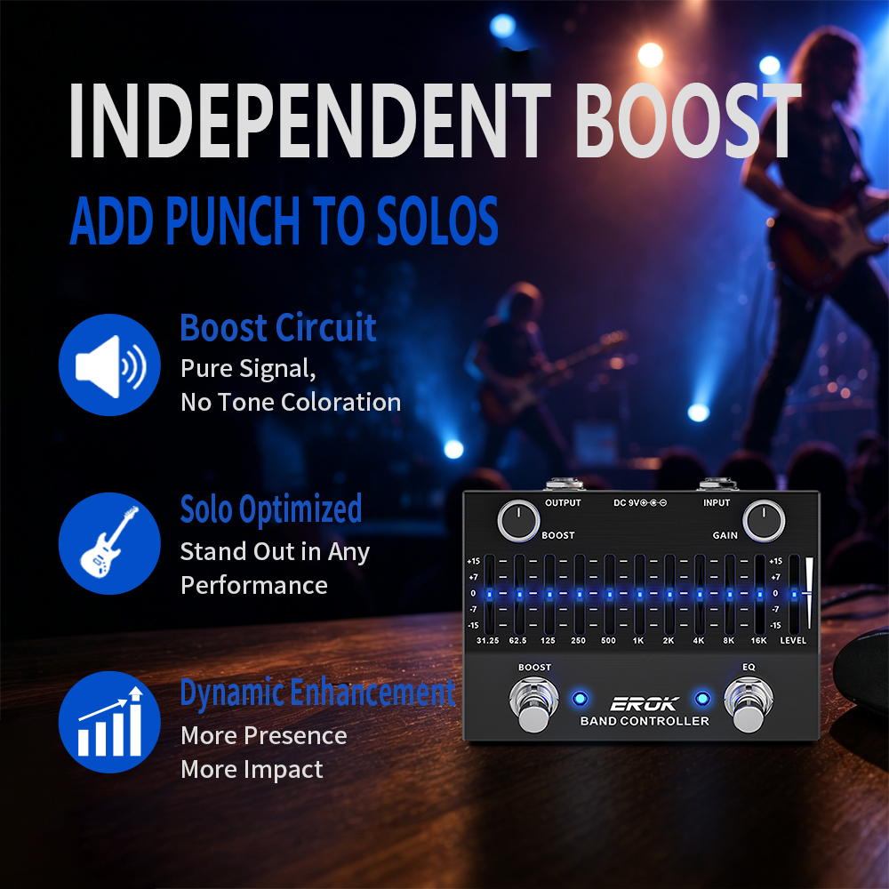 EROK EQB-10 10 Band EQ Equaliz - огляд і ціна Dobro Resonator Guitar