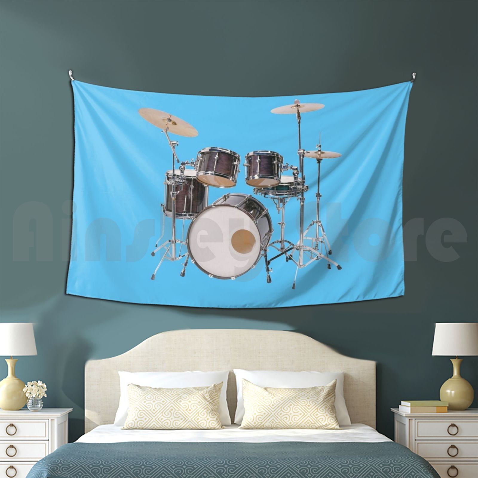 Drums Illustration Tapestry Li - огляд і ціна Musical Instrument Images