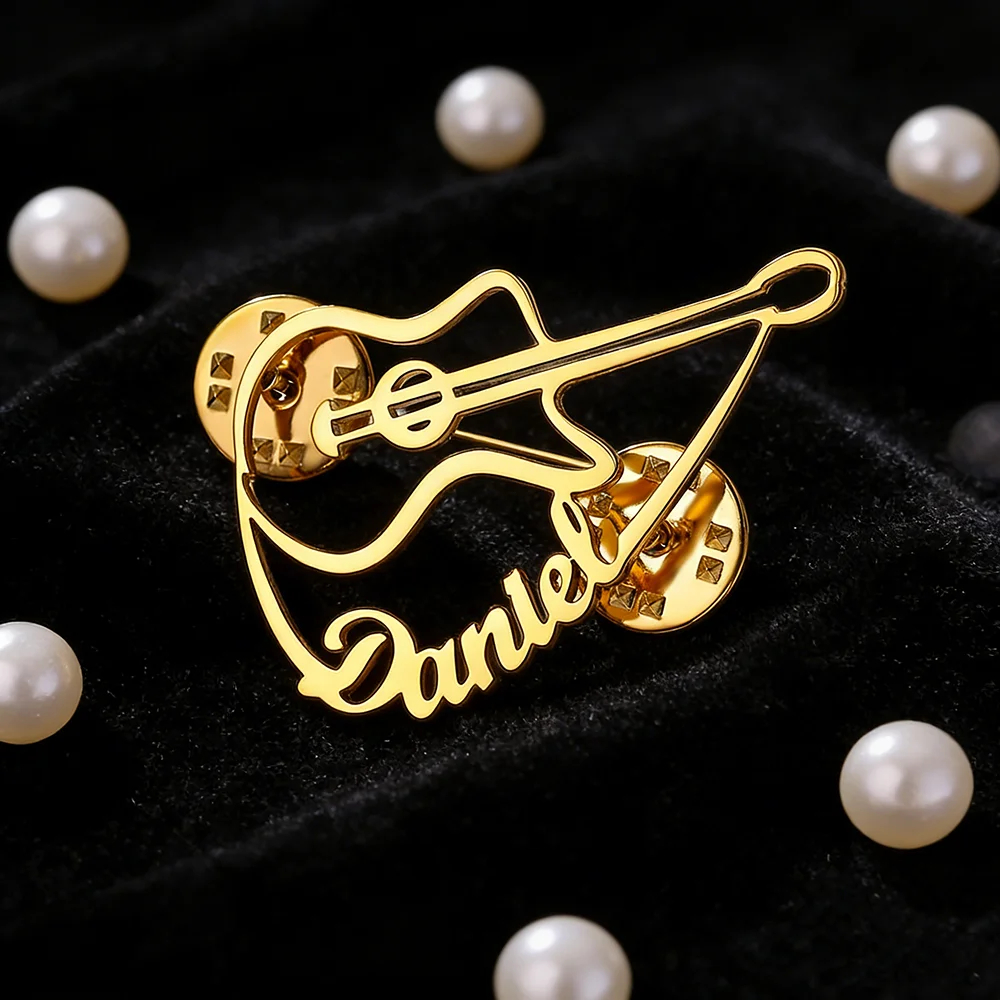 Personalized Violin Brooch Cus - огляд і ціна Musical Instrument With Name