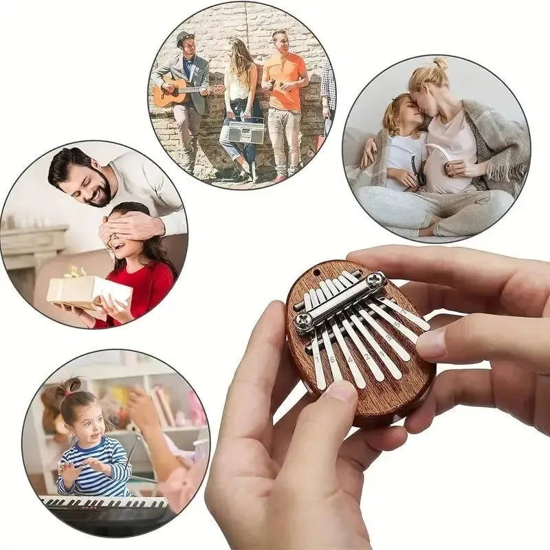 8 Key Mini Wooden Kalimba Thum - огляд і ціна Musical Instrument Kalimba