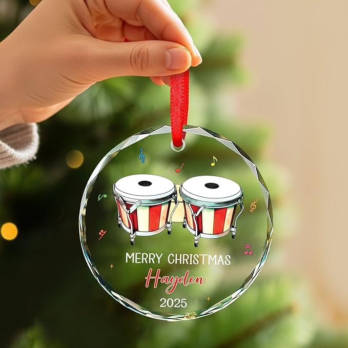 Bongo Drum Player Christmas Or - огляд і ціна Musical Instrument With Name