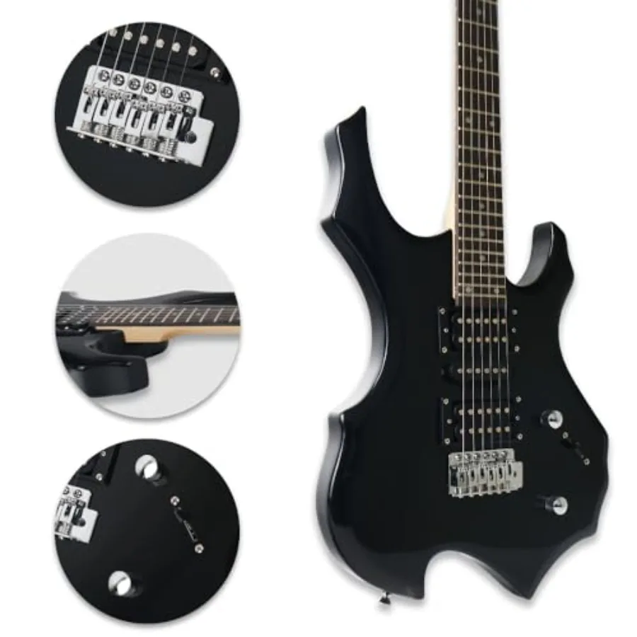 Electric fire-shaped guitar ki - огляд і ціна Electric Guitar Beginner