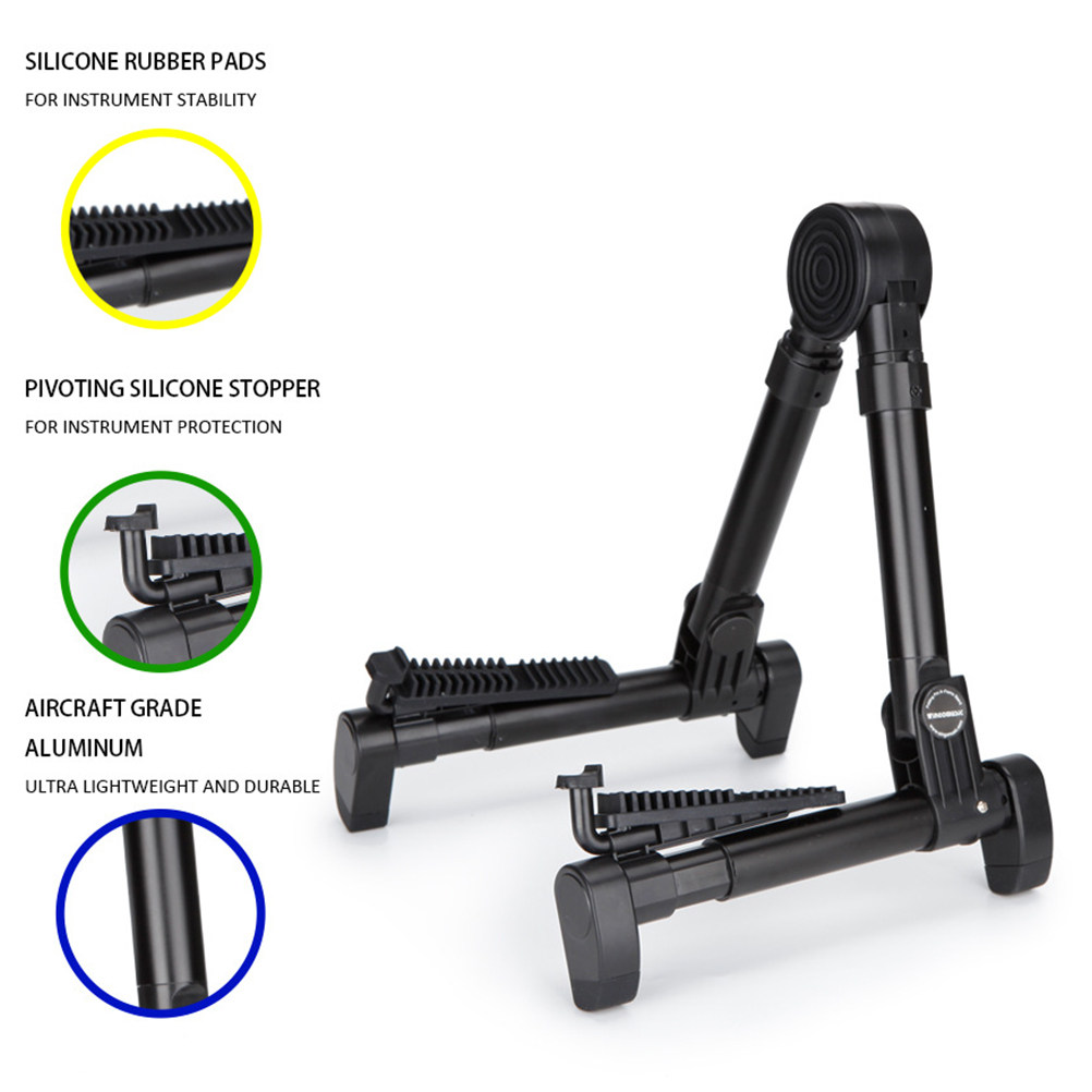 Black Foldable Guitar Stand Ho - огляд і ціна Musical Instrument Banjo