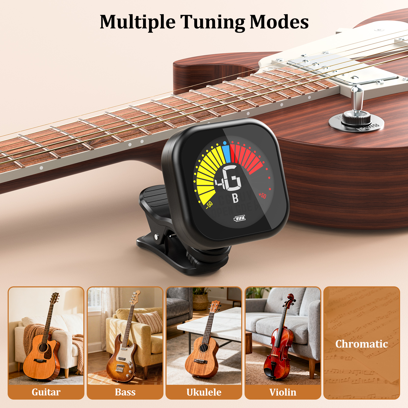 New Bee Guitar Tuner Clip-On C - огляд і ціна Musical Instrument Art